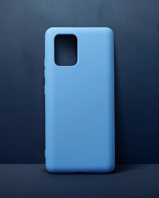 Samsung Galaxy A91 / S10 Lite Kılıf Nano İçi Kadife Silikon - Mavi