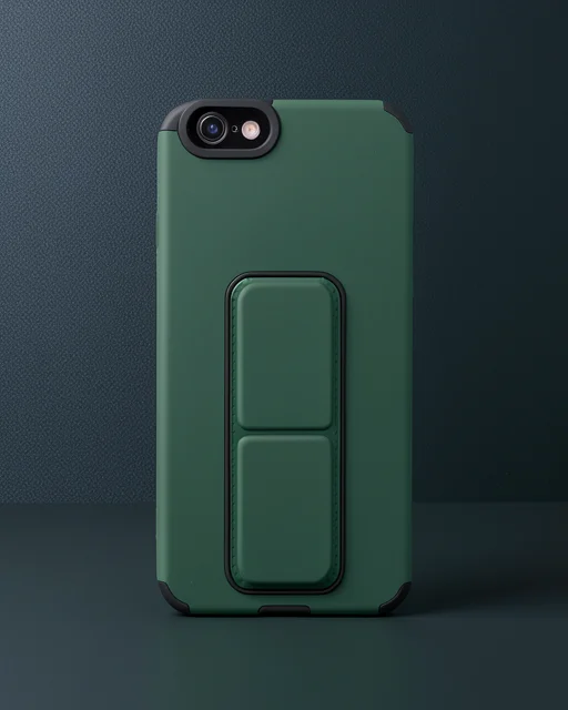 Apple İphone 6 Kılıf Mega Standlı Silikon - Yeşil