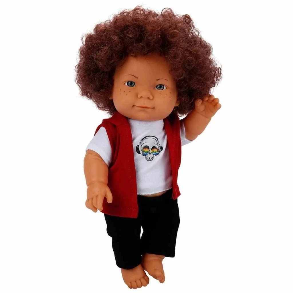 30151, Curly Kıvırcık Saçlı Bebek 35 cm görsel 5