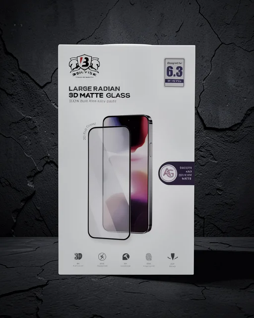 Apple İphone 16 Pro Max Bilvis 3d Mat Cam Ekran Koruyucu