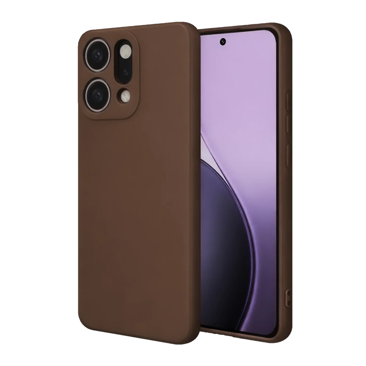Oppo Reno 14 First Silikon - Kahverengi