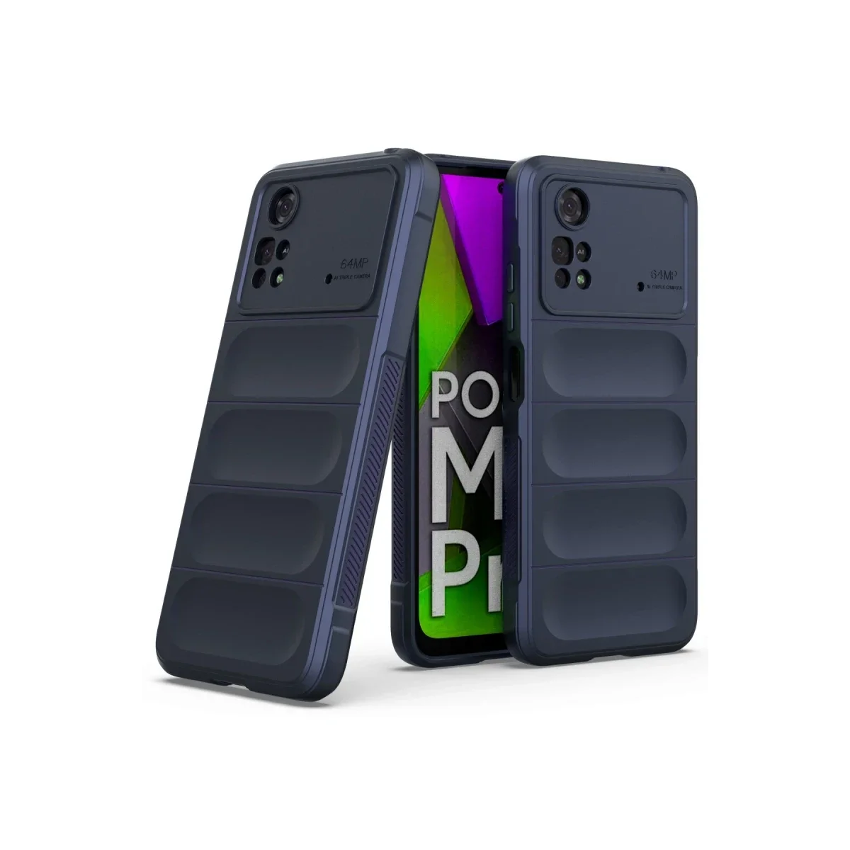 Xiaomi Poco M4 Pro 4G Kılıf Optimum Silikon - Lacivert görsel 2