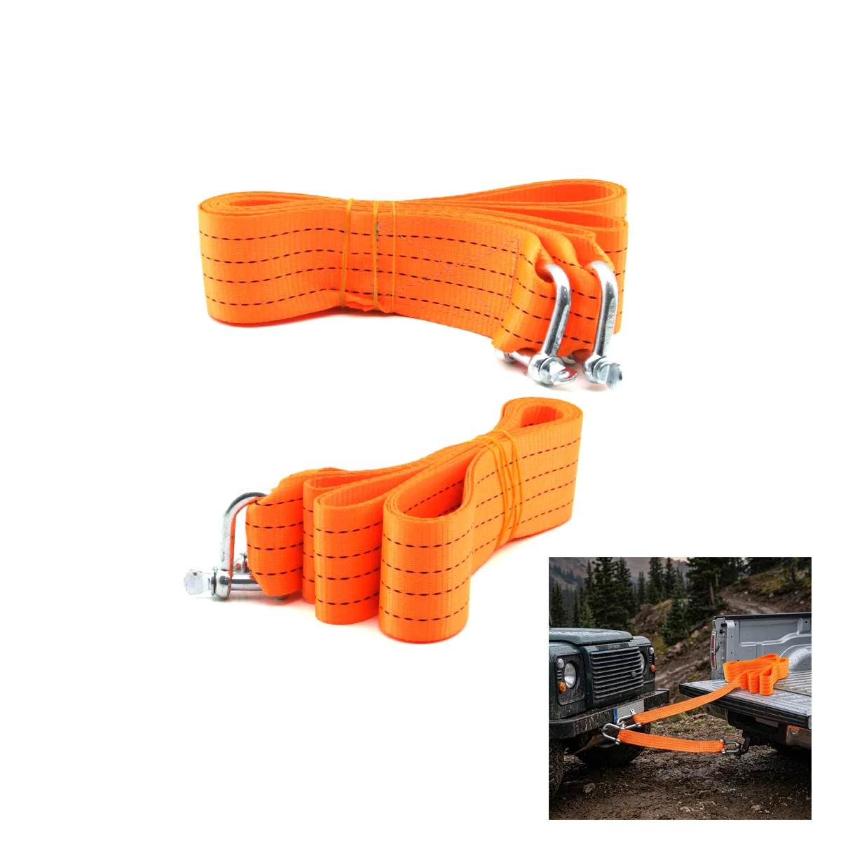 Oto Çekme Halatı Bez Kemer 3.5 Ton 3.25 m görsel 3