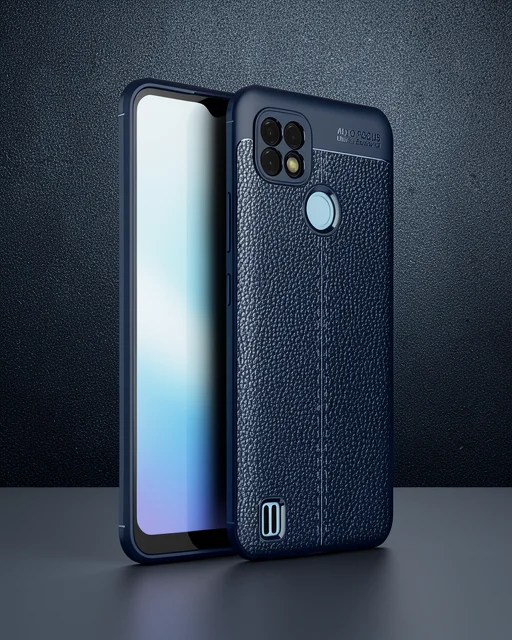 Realme C25 Kılıf Auto Focus Kapak - Lacivert