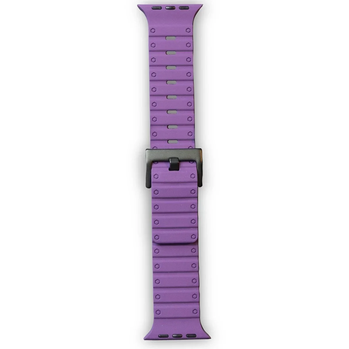 Apple Watch 42mm Magnus Mıknatıslı Silikon Kordon - Mor görsel 3