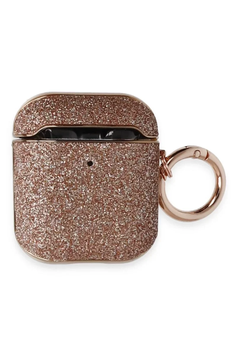 Apple Airpods 2 (2.nesil) Spell Simli Kılıf - Rose Gold görsel 2
