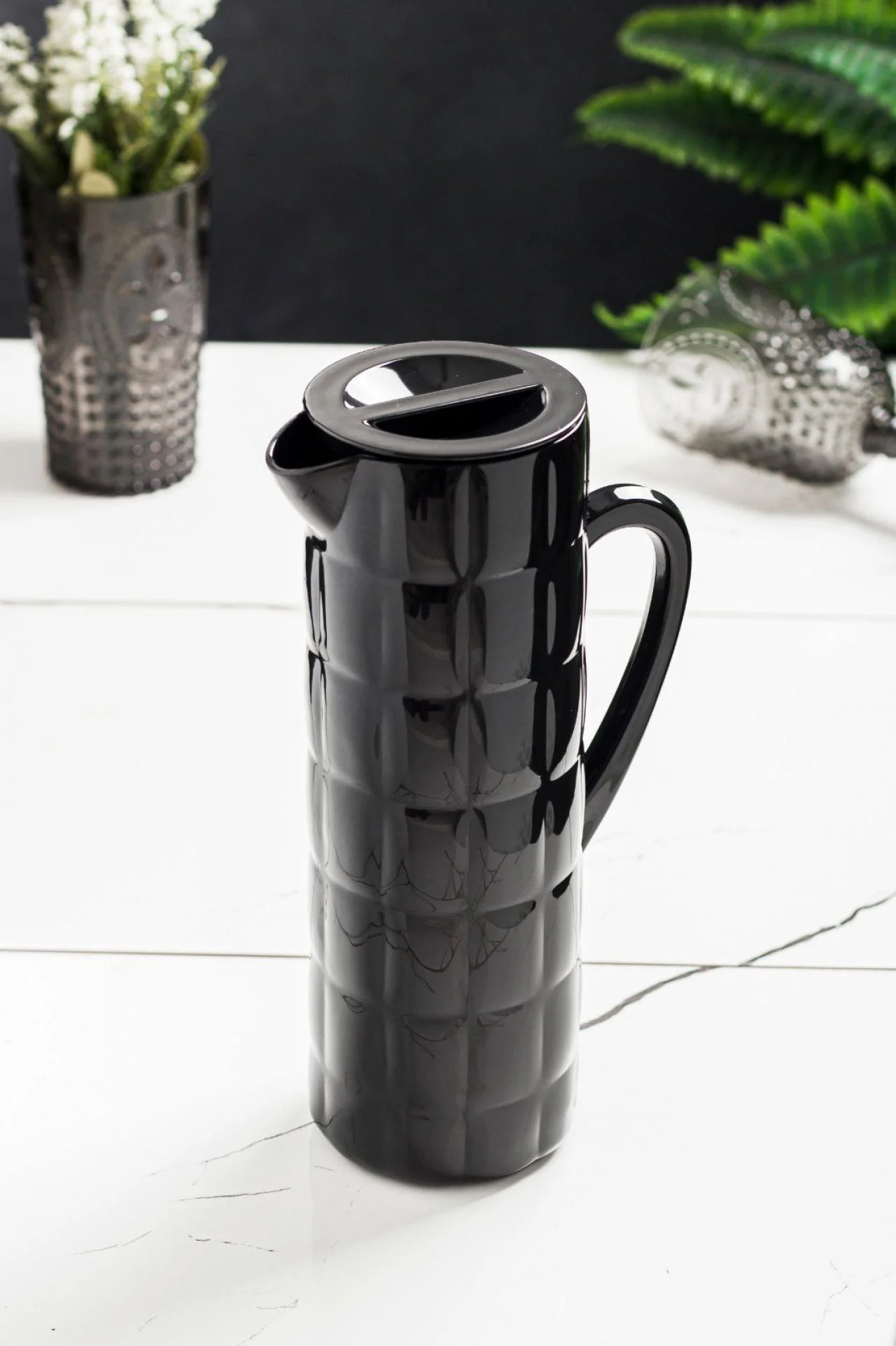 Arkilik Allegra 1,5 Lt Siyah Sürahi (Buzdolabı Kapak Rafına Sığar) görsel 5