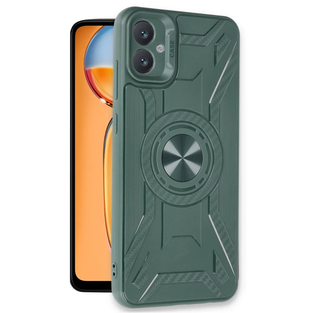 Samsung Galaxy A05 Kılıf Lincoln Silikon - Koyu Yeşil görsel 2