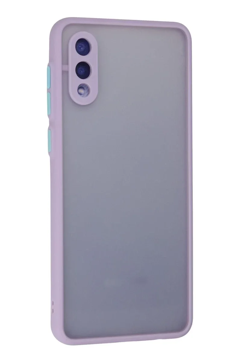 Samsung Galaxy A02 Kılıf Montreal Silikon Kapak - Mor görsel 3