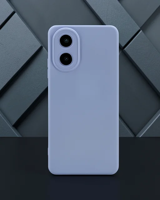 Oppo A38 Kılıf Nano İçi Kadife Silikon - Lila
