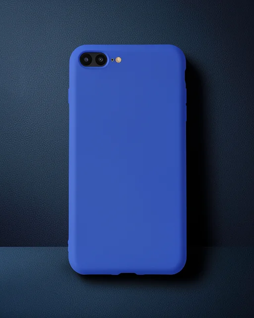 Apple İphone 7 Plus Kılıf First Silikon - Koyu Mavi