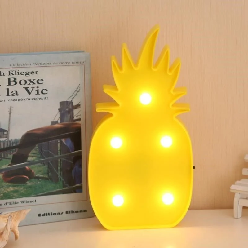 Ananas Şeklinde Ledli Dekoratif Eğlenceli Çocuk Gece Lambası görsel 3