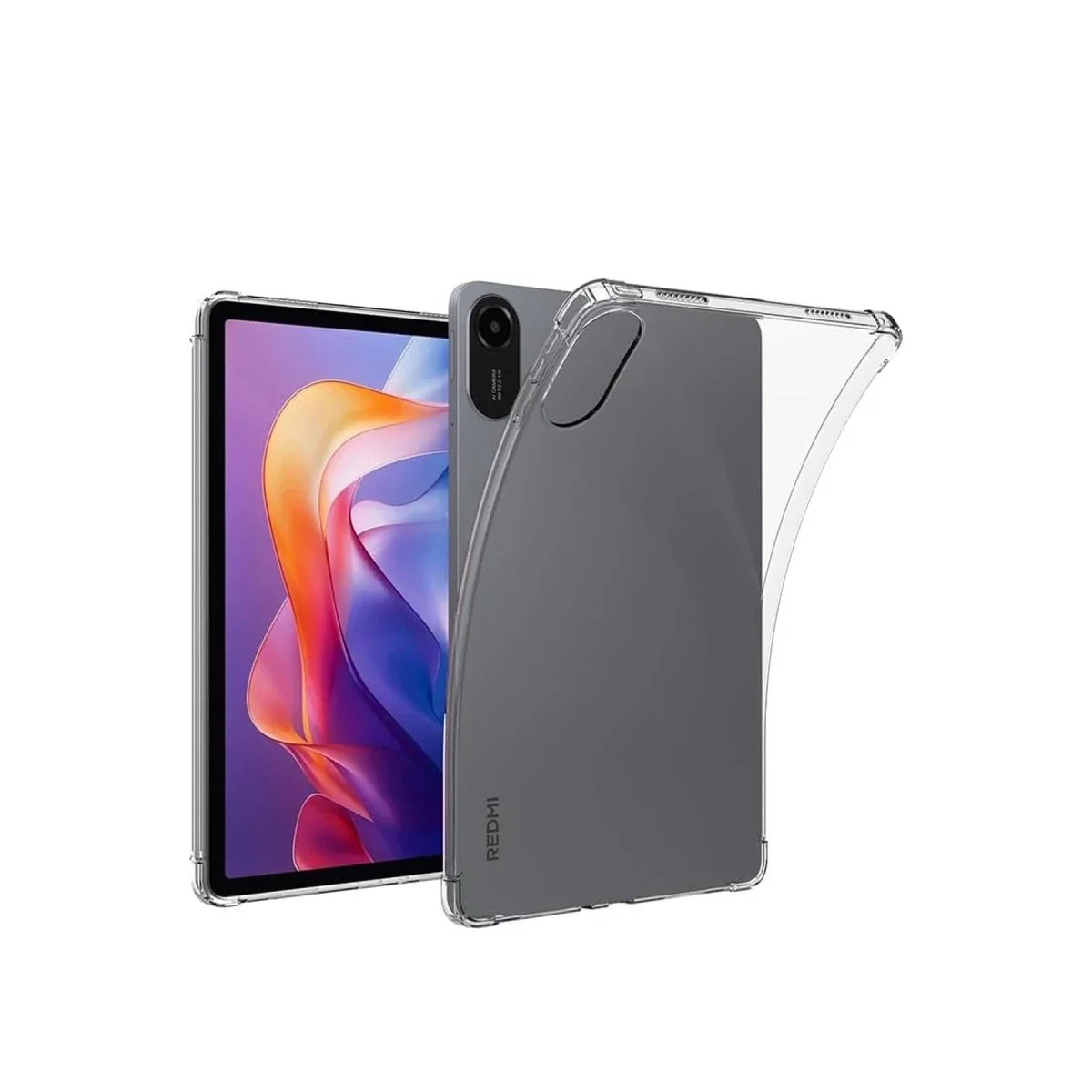 Xiaomi Redmi Pad 2 Kılıf Anti Shock Tablet Silikon - Şeffaf görsel 2