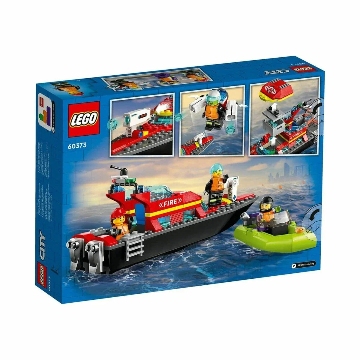 60373 Lego City - İtfaiye Kurtarma Teknesi 144 parça +5 yaş görsel 7