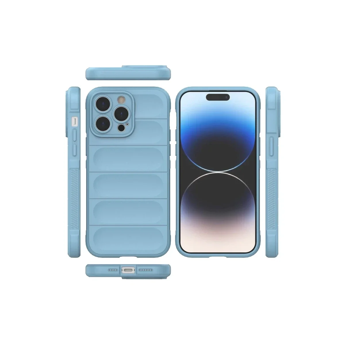 Apple iPhone 14 Pro Kılıf Optimum Silikon - Sky Blue görsel 2