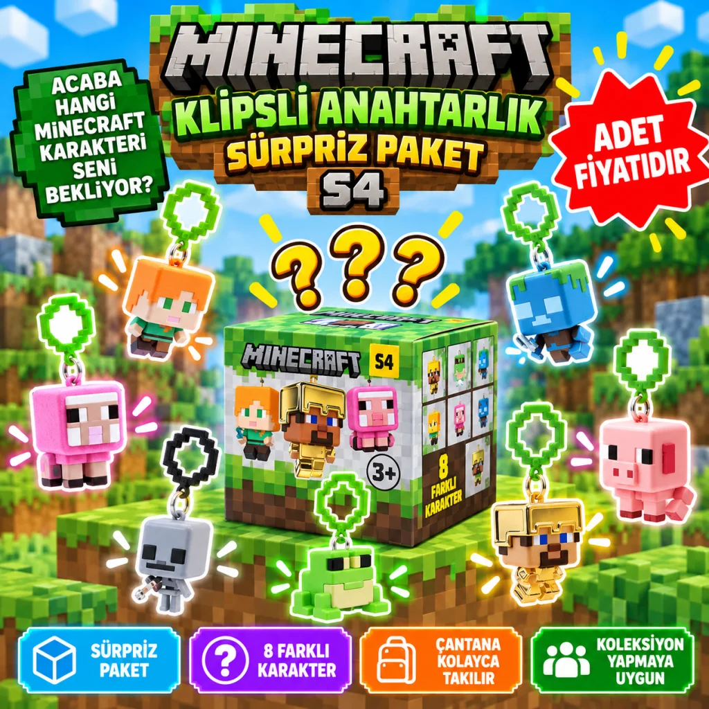 Klipsli Anahtarlık Sürpriz Paket S4