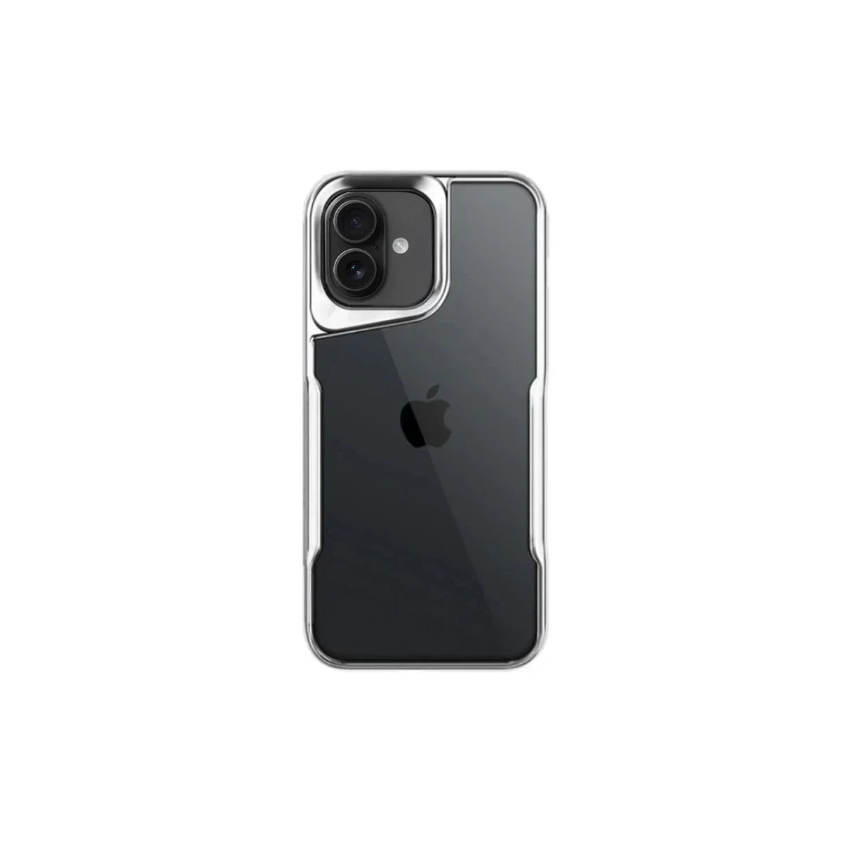 Apple iPhone 16 Kılıf Boyi Silikon Kapak - Gümüş görsel 3