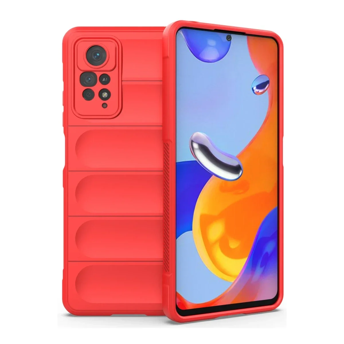 Xiaomi Redmi Note 11 Pro Kılıf Optimum Silikon - Kırmızı