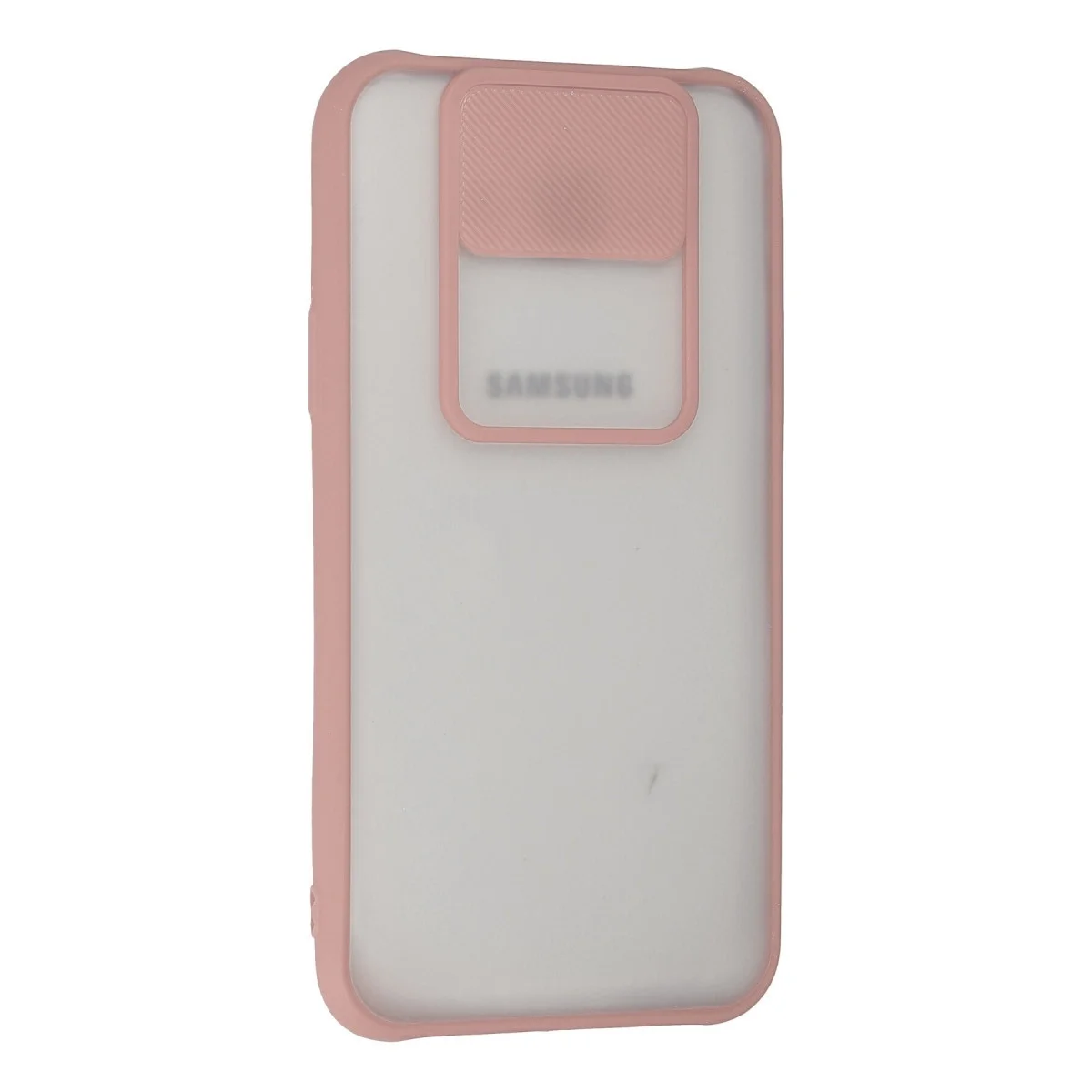 Samsung Galaxy J7 Kılıf Palm Buzlu Kamera Sürgülü Silikon - Pembe görsel 2