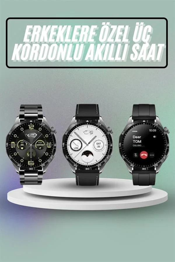 Akıllı Saat Ios Ve Android Tüm Telefonlara Uyumlu Çok Fonksiyonlu Amoled Ekran görsel 2