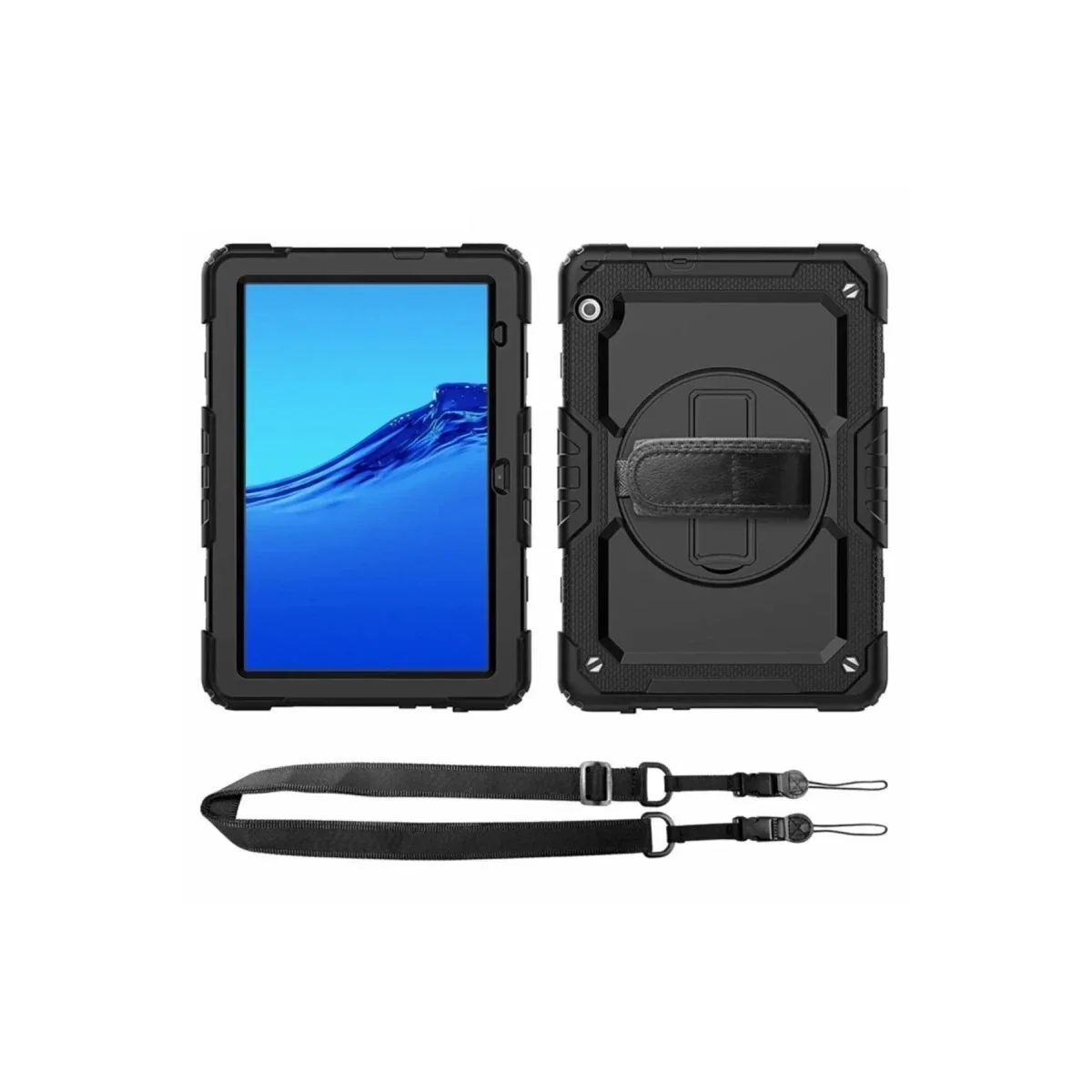 Lenovo Tab M10 TB311FU Kılıf Amazing Tablet Kapak - Siyah görsel 2