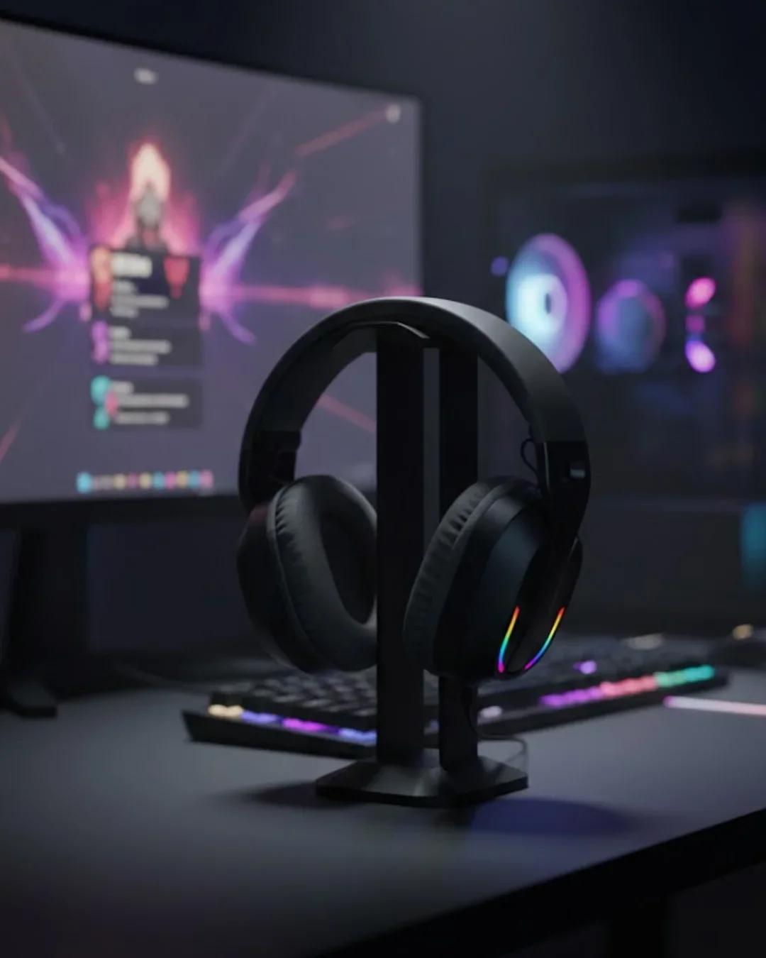 Kablosuz Oyuncu Kulaklığı RGB Aydınlatmalı Bluetooth krofonlu Gang Headset
