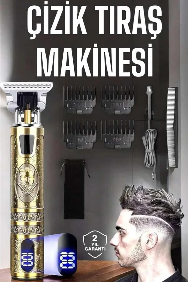 Çizik Tıraş Makinesi Şarjlı Paslanmaz Çelik Bıçaklı Uzun Ömürlü görsel 2