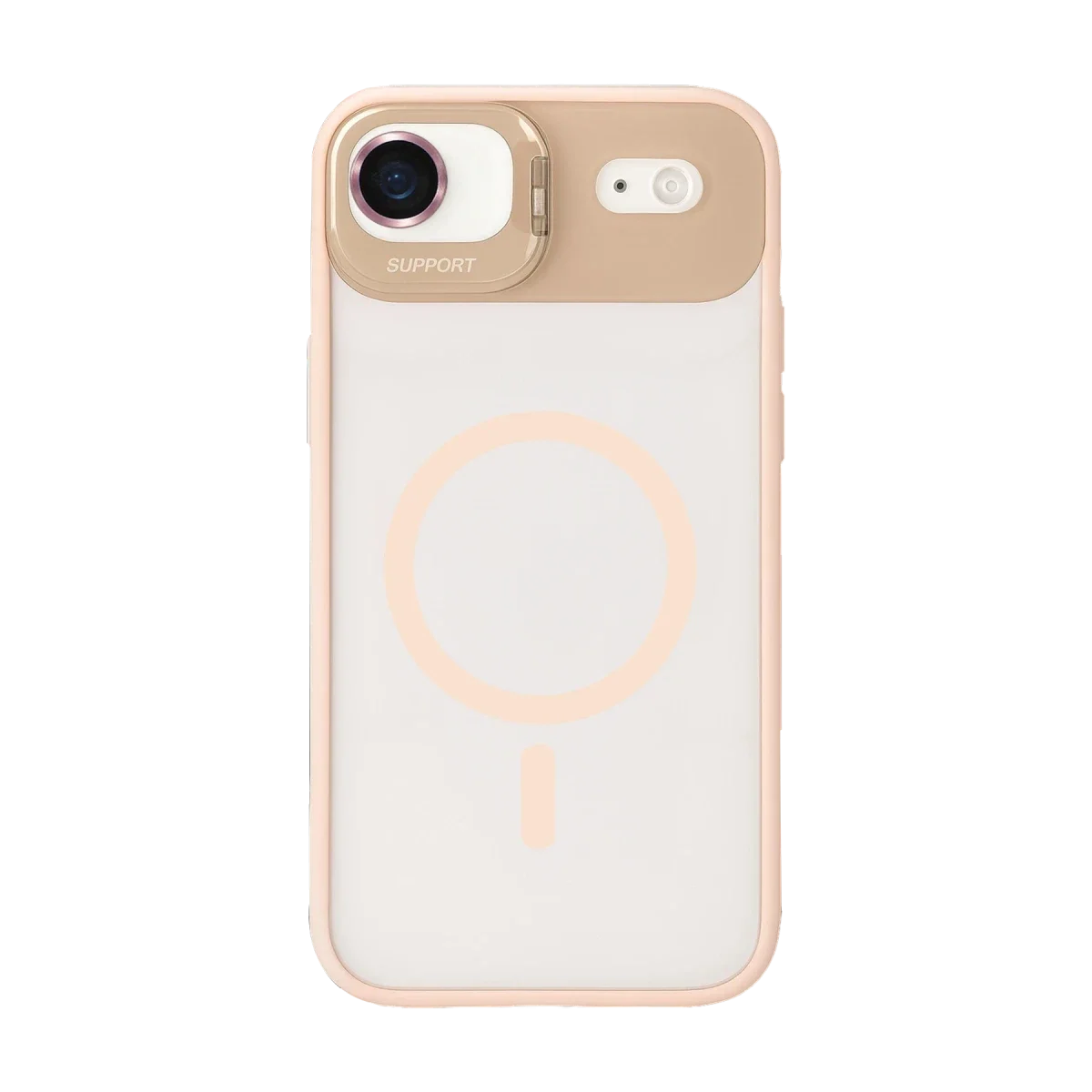 Joko Apple iPhone 17 Air Remim Lensli Magsafe Standlı Kapak - Pembe görsel 2