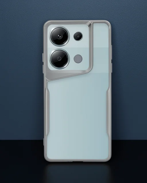 Xiaomi Redmi Note 13 Pro 4g Kılıf Boyi Silikon Kapak - Gümüş