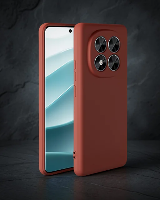 Xiaomi Redmi Note 14 Pro 5g Kılıf First Silikon - Bordo