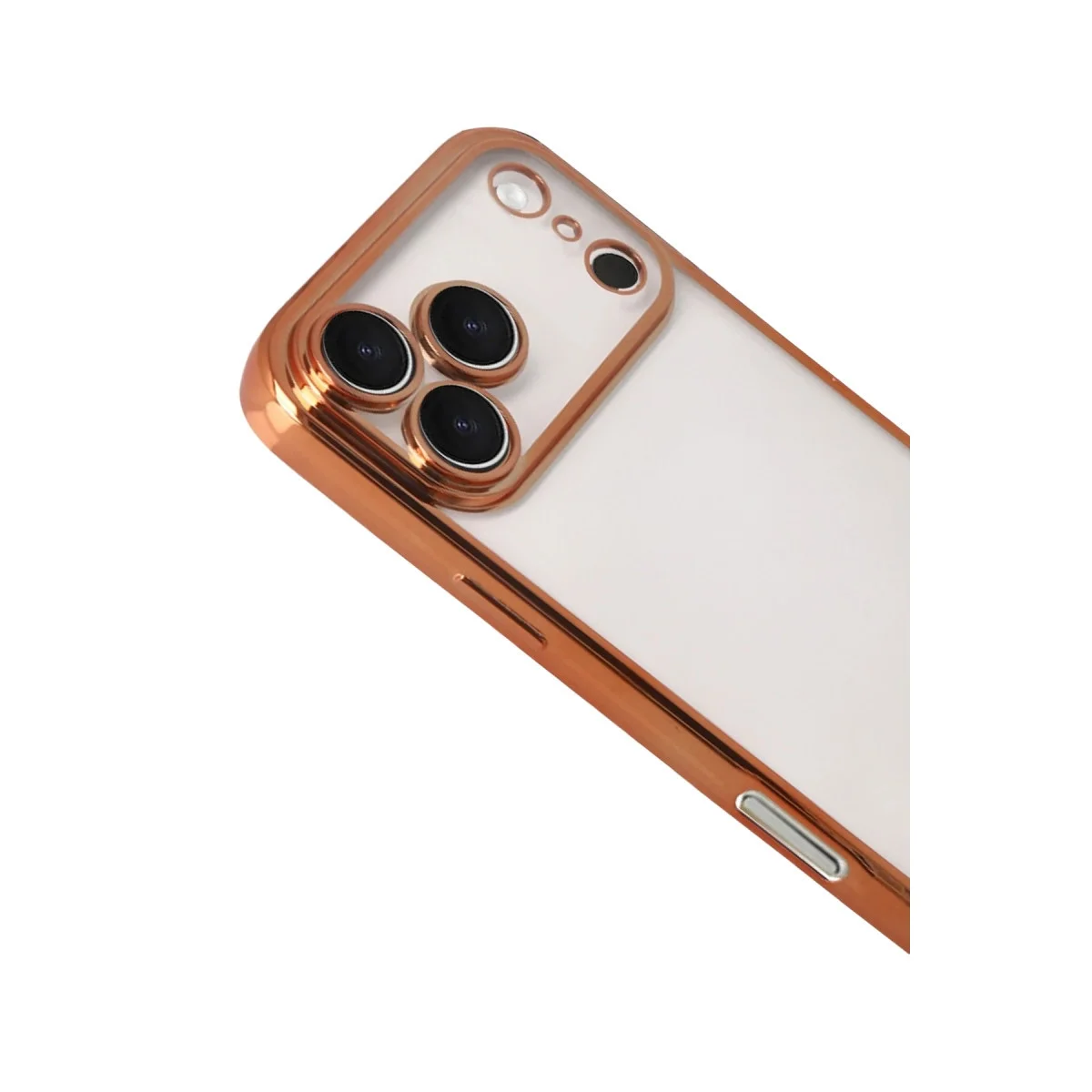 Apple İphone 17 Pro Razer Lensli Silikon - Turuncu görsel 3