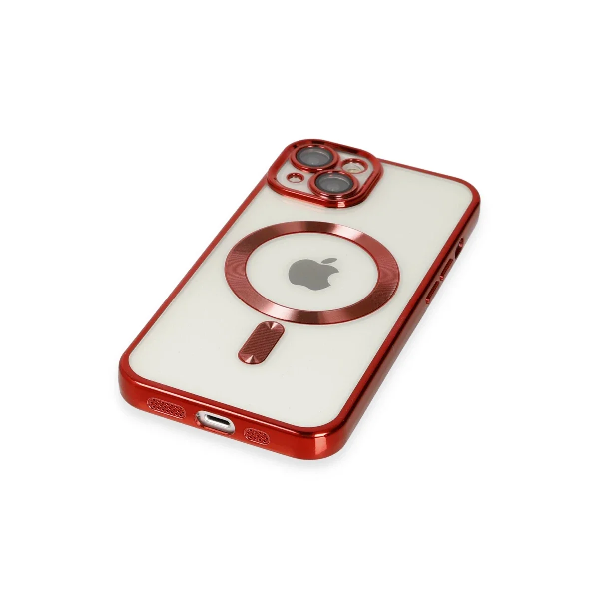 Apple iPhone 14 Kılıf Kross Magneticsafe Kapak - Kırmızı görsel 5