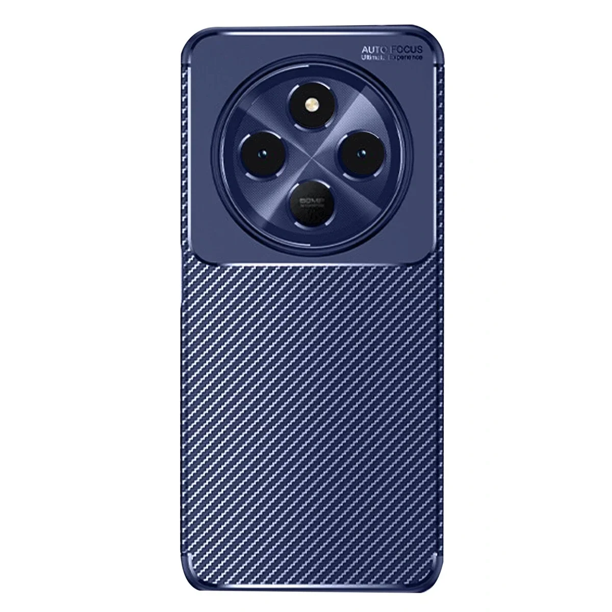 Xiaomi Redmi 14C Kılıf Auto Focus Karbon Kapak - Lacivert görsel 2