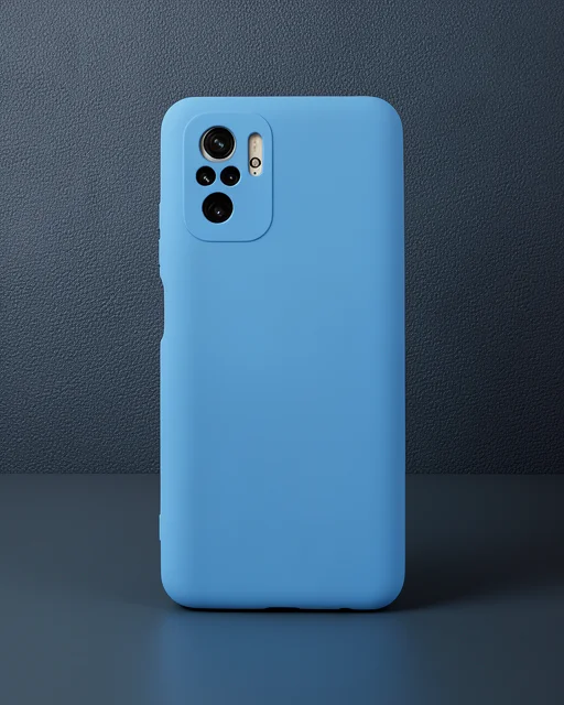 Xiaomi Redmi Note 10 Kılıf Nano İçi Kadife Silikon - Mavi
