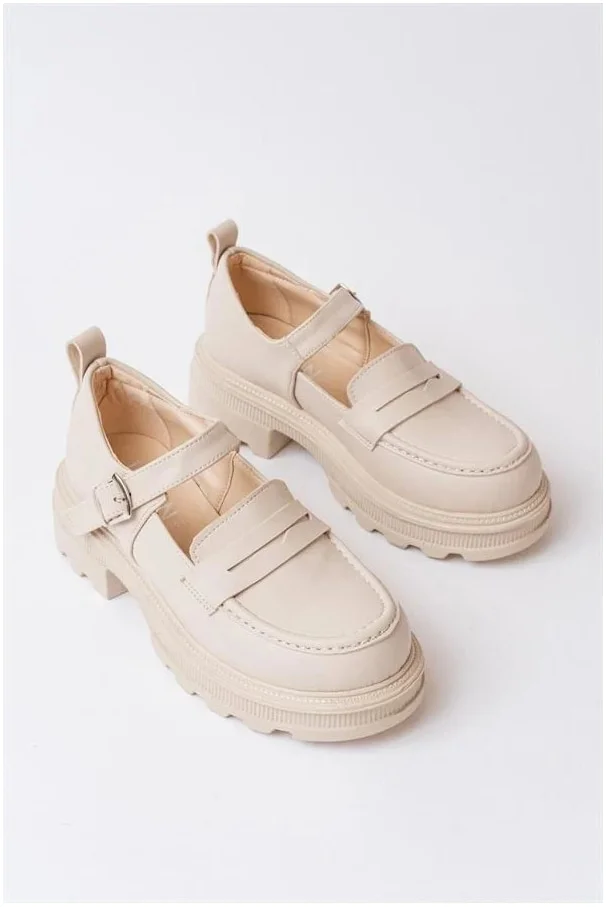 Kadın Loafer Ayakkabı Ayakkabı Tempo Tabanlı Süet Yüksek Casual görsel 3