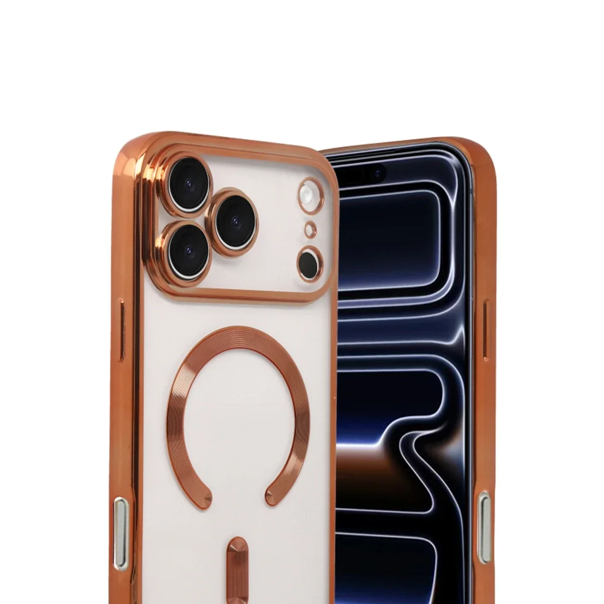Apple iPhone 17 Pro Max Kross Magneticsafe Kapak - Turuncu görsel 2