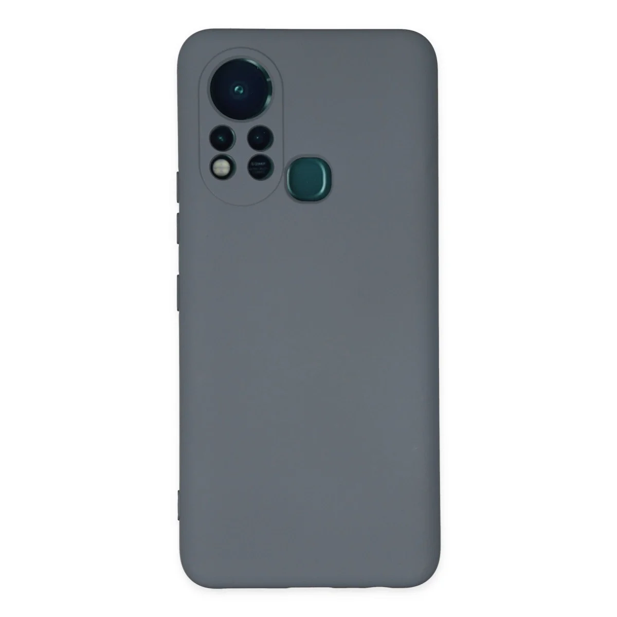 İnfinix Hot 11s Kılıf Nano İçi Kadife Silikon - Gri