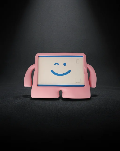 Apple İpad Mini 5 Kılıf Karakter Tablet Silikon - Açık Pembe