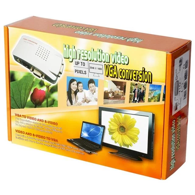 PM-983 VGA’dan BNC S-Video VGA’ya Görüntü Dönüştürücü 1080P Destekli görsel 4