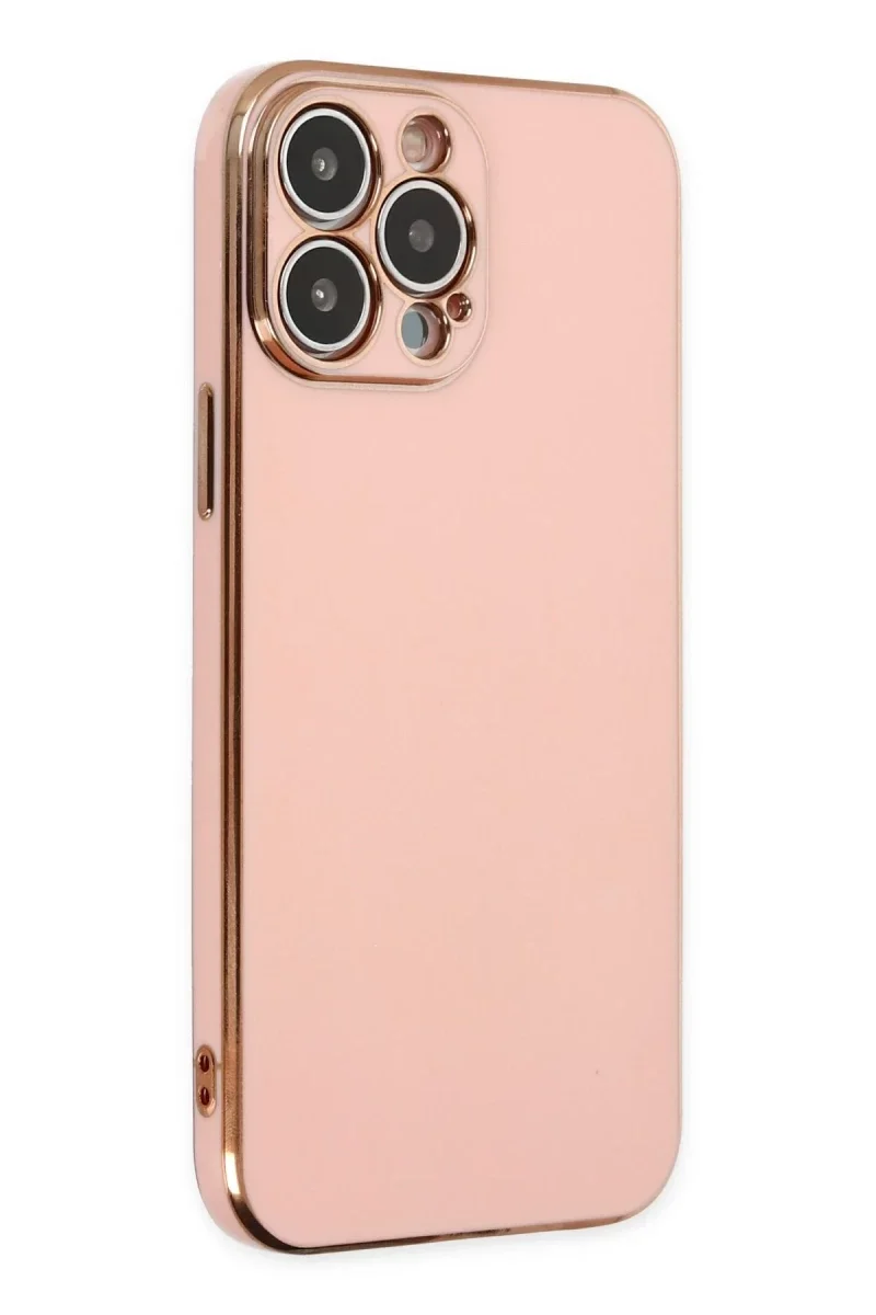 Apple iPhone 14 Pro Max Kılıf Volet Silikon - Pembe