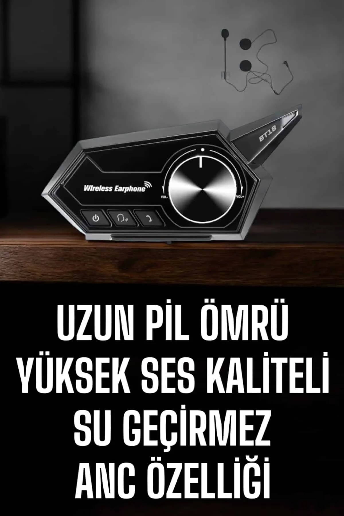 Motorcu Kulaklığı Kask Kulaklığı ANC Özelliği Sesli Görüşme Özelliği görsel 2