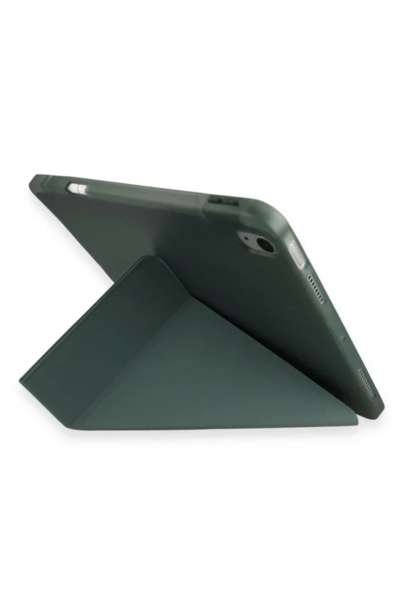 Huawei Honor Pad 9 Kılıf Kalemlikli Mars Tablet Kılıfı - Koyu Yeşil görsel 3