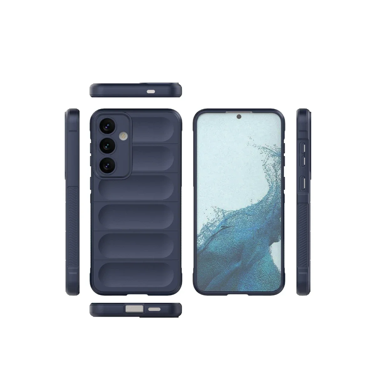 Samsung Galaxy S24 Kılıf Optimum Silikon - Lacivert görsel 2