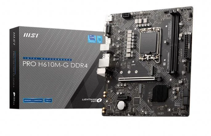 Pro H610M-G DDR4 3200MHZ 1XVGA 1XHDMI 1XDP 1XM.2 Usb 3.2 Matx 1700P (12./ 13. Ve 14. Nesil İşlemci Uyumlu)