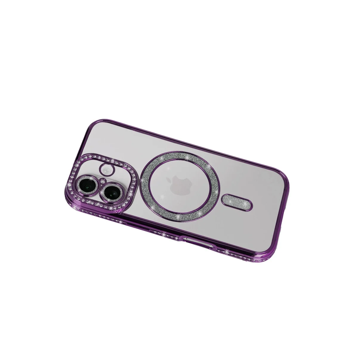 Apple İphone 17 Joke Simli Magneticsafe Kılıf - Derin Mor görsel 3