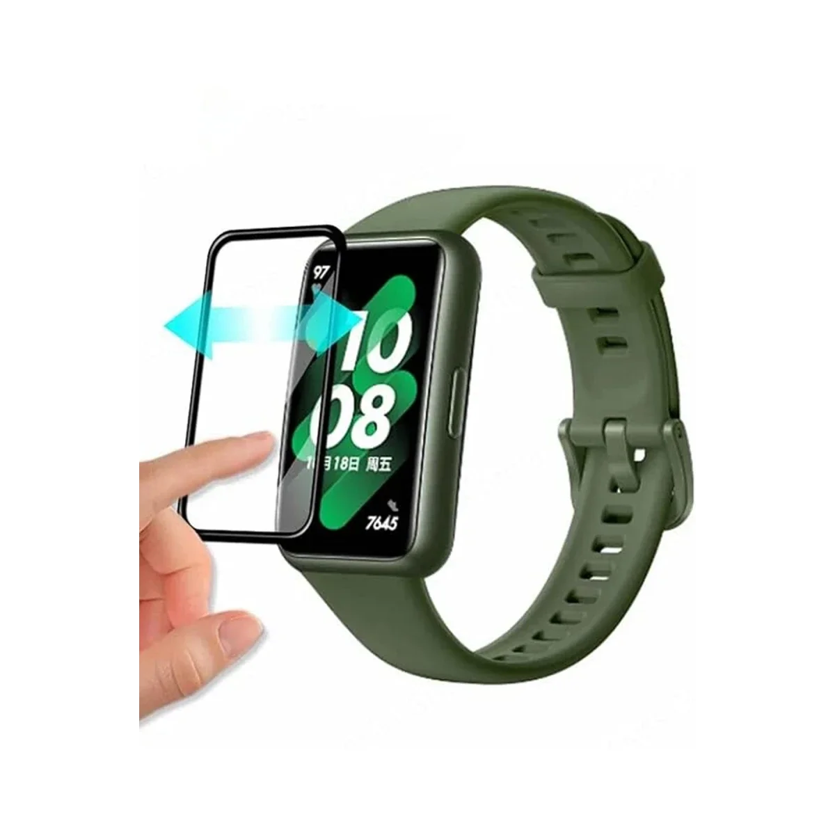 Huawei Band 6 Polymer Nano Ekran Koruyucu - Şeffaf görsel 2