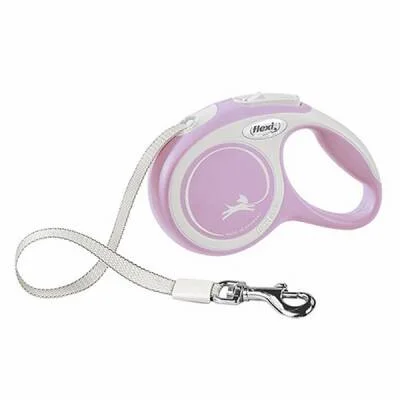 New Comfort Otomatik Şerit Köpek Gezdirme Tasması Small 5 Mt Rose