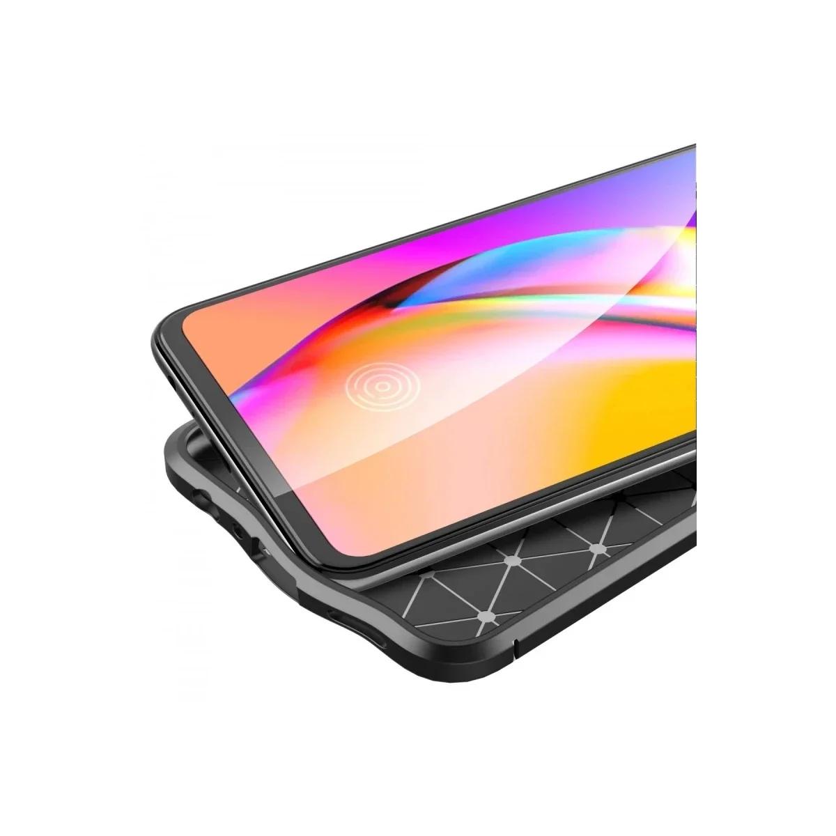Oppo Reno 5 Lite Kılıf Auto Focus Kapak - Kırmızı görsel 3