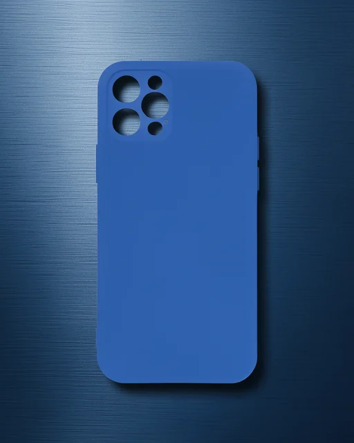 Apple İphone 12 Pro Max Kılıf Nano İçi Kadife Silikon - Mavi