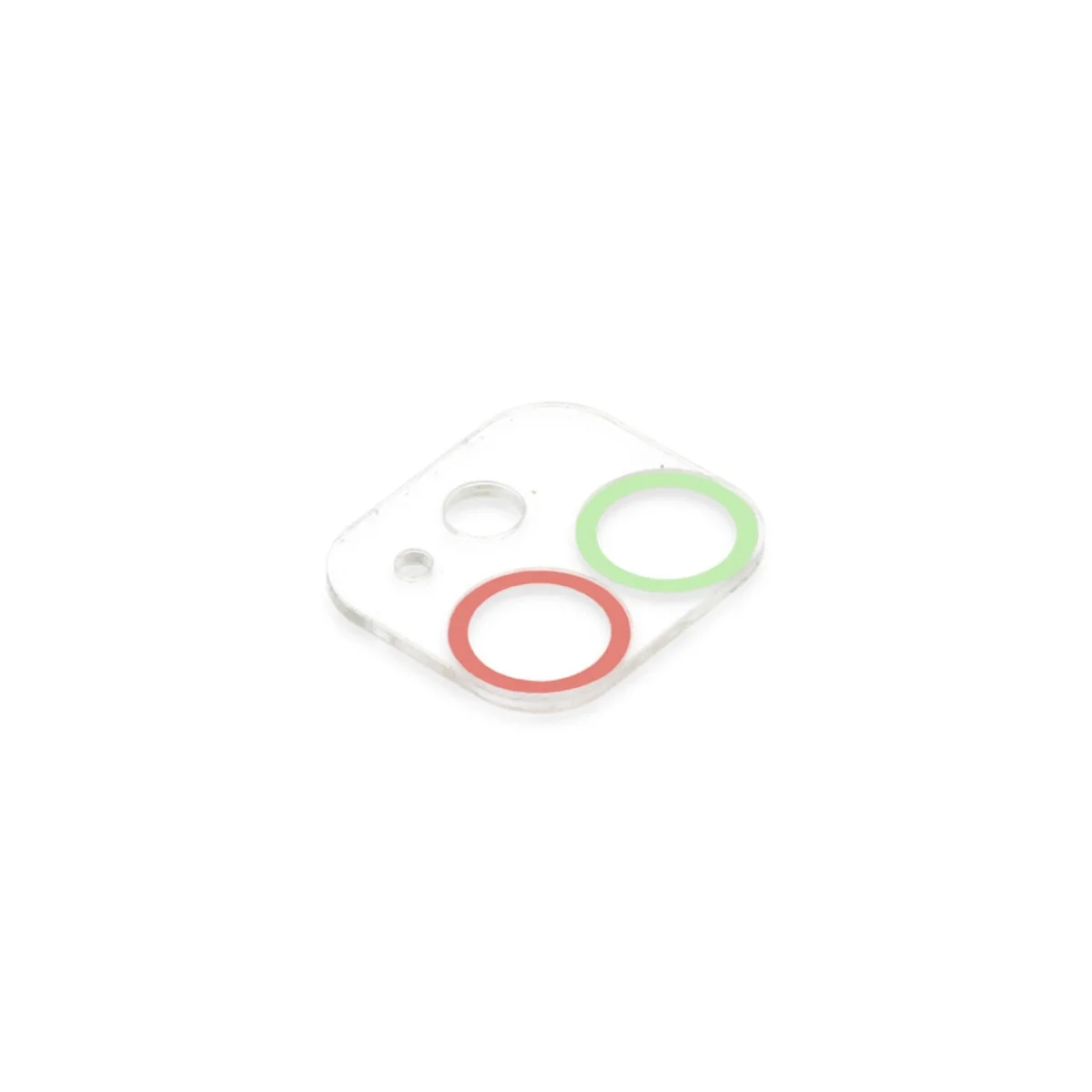 Apple İphone 12 Mini Renkli Kamera Lens Koruma Cam - Yeşil-pembe görsel 3